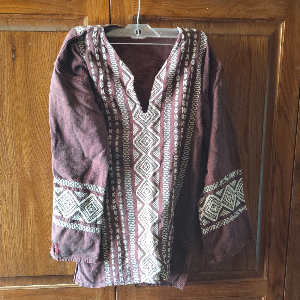 Distressed Guatemala tunic Top